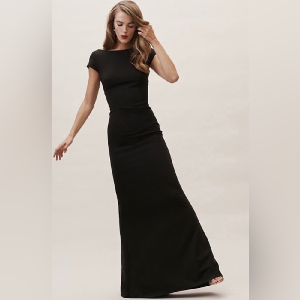 Katie May BHLDN Anthropologie Black Maxi Dress